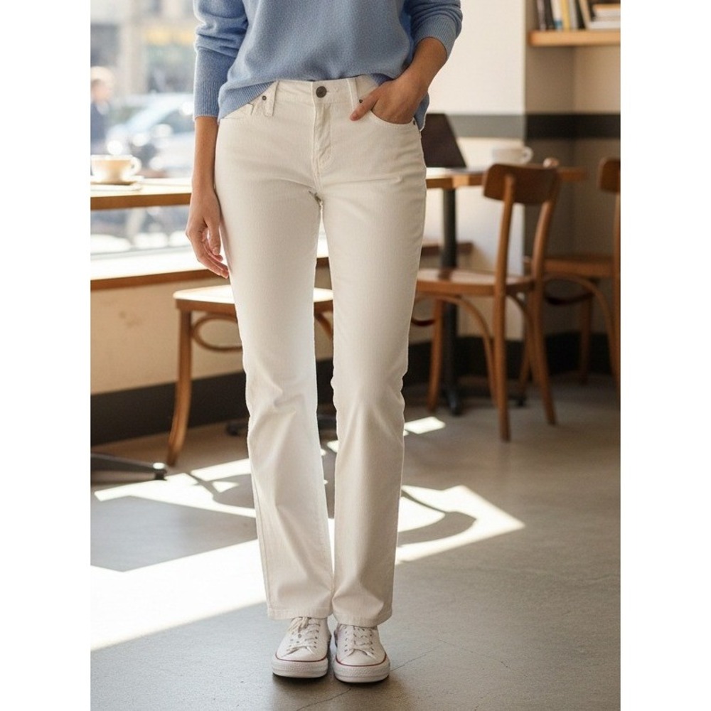 Wrangler Women's The Ultimate Riding Jeans Mid Rise White Bootcut Size 11x34 NWT